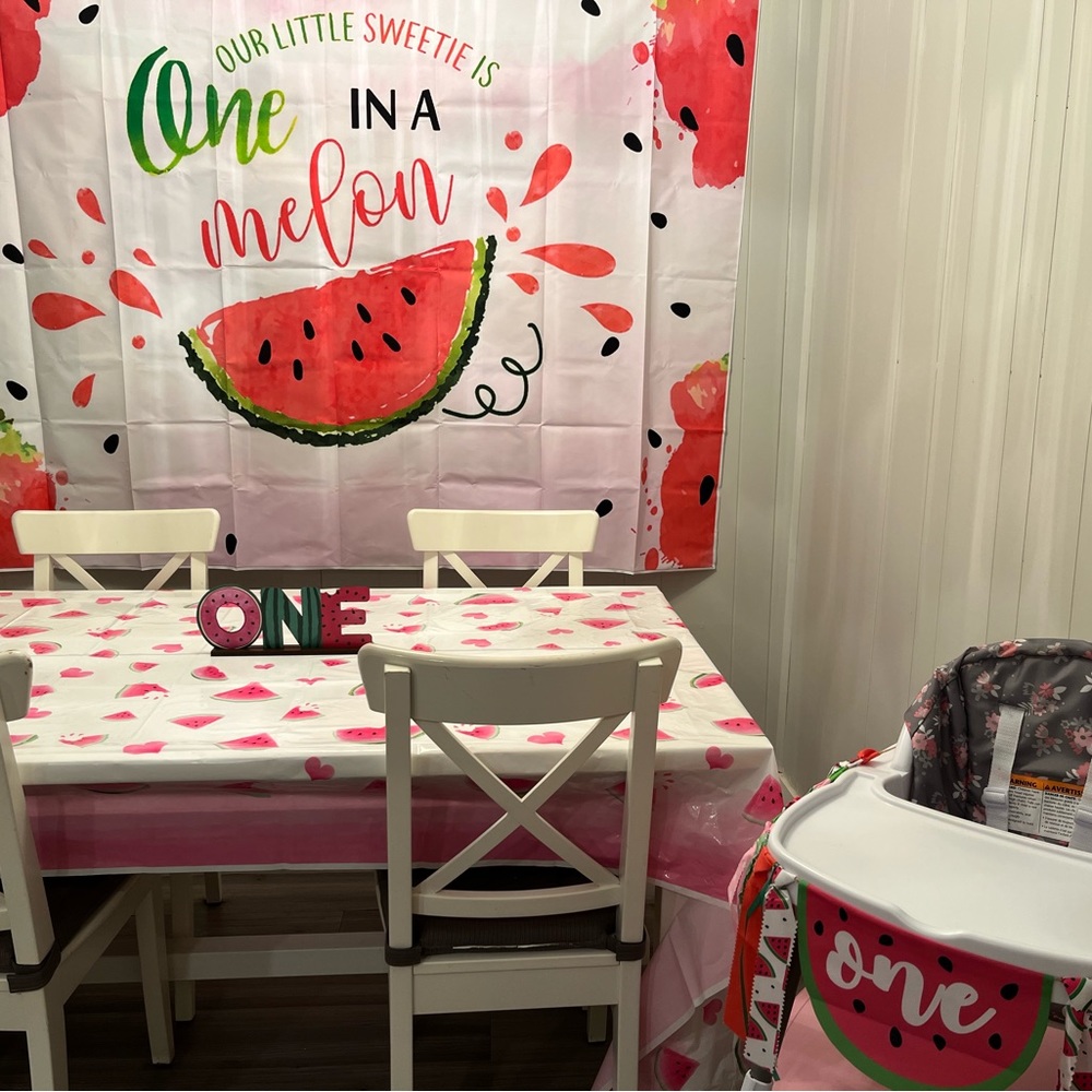 One in a melon party decor 🍉